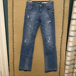 ZARA Nomad Distressed Bootcut Jeans